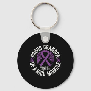 In november Draag we White Lung Cancer Awareness R Sleutelhanger
