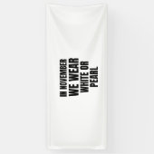 In november draag we witte of parelkanker spandoek (Verticaal)