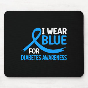 In November dragen we blauwe diabetes bewustzijn b Muismat