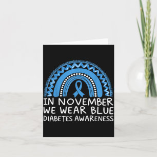 In November dragen we blauwe diabetes bewustzijn p Kaart