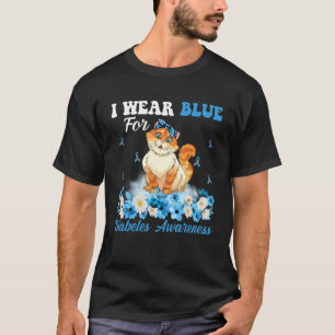 In November dragen we Blauwe Kat Type 1 Diabetes B T-shirt