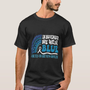 In November dragen we Blauwe Regenboog Diabetes Be T-shirt