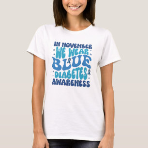 In november dragen we blauwe suikerziekte bewust  t-shirt