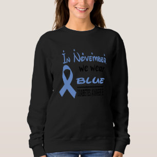 In november dragen we blauwe vlinders Diabetes bew Trui