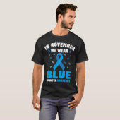In november hebben we Blue Diabetes Awareness T1D  T-shirt (Voorkant volledig)
