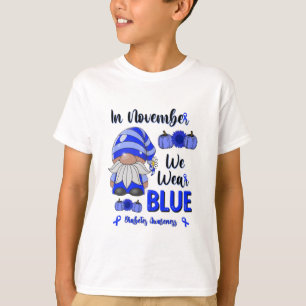 In november hebben we Blue Draag: Gnome Diabetes A T-shirt