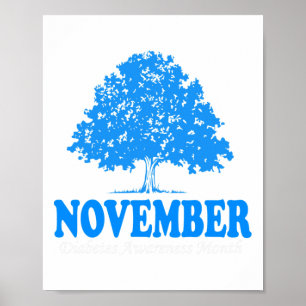 In november hebben we Blue Pumpkin Diabetes Awaren Poster