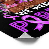 In november hebben we Paarse zwarte vrouwen Draag Poster (Hoek)