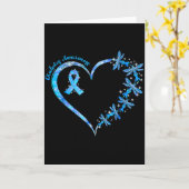 In November We Wear Blue Diabetes Awareness Love  Kaart (Gele Bloem)