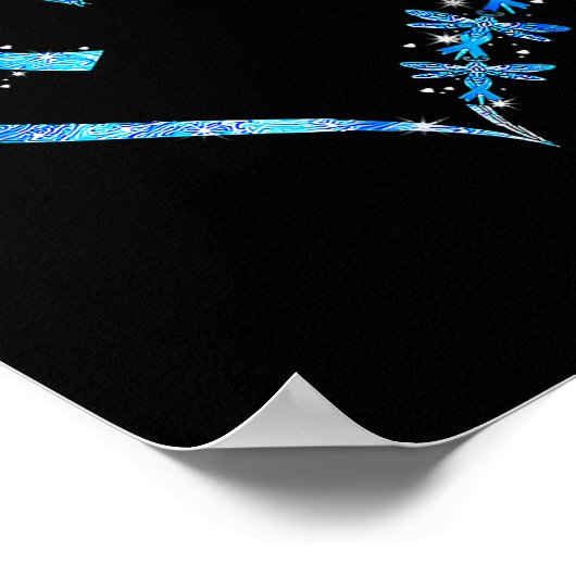 In November We Wear Blue Diabetes Awareness Love  Poster (Hoek)