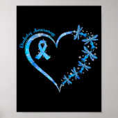 In November We Wear Blue Diabetes Awareness Love  Poster (Voorkant)
