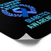 In November We Wear Blue Diabetes Awareness Poster (Hoek)