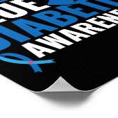 In November We Wear Blue Diabetes Awareness Poster (Hoek)