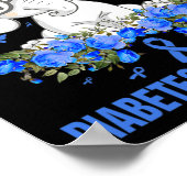 In November We Wear Blue Elephant Diabetes Awarene Poster (Hoek)