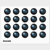 In November We Wear Blue For Diabetes Awareness Ronde Sticker (Vel)