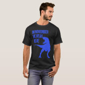 In November We Wear Blue Rex Dinosaur Diabetes Awa T-shirt (Voorkant volledig)