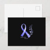 In November We Wear Periwinkle Ribbon Stomach Canc Briefkaart (Voorkant / Achterkant)