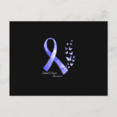 In November We Wear Periwinkle Ribbon Stomach Canc Briefkaart (Voorkant)
