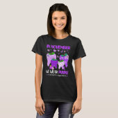 In November We Wear Purple Alzheimer s Awareness D T-shirt (Voorkant volledig)