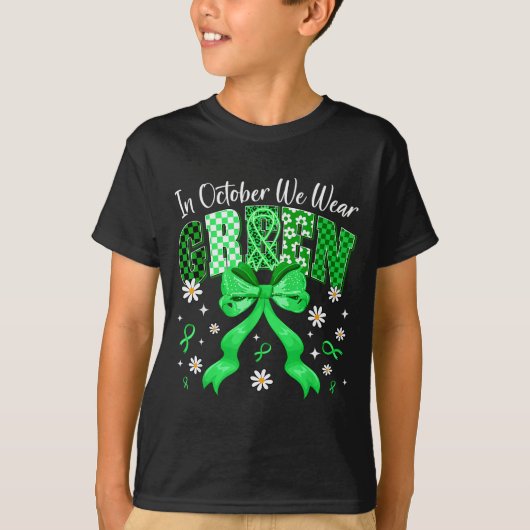 In October We Wear Green For Dwarfism Awareness Gi T-shirt (Voorkant)