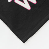 In October We Wear Nk Black Women Breast Cancer Aw Fleece Deken (Hoek)