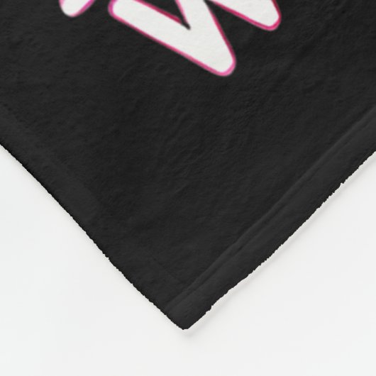 In October We Wear Nk Black Women Breast Cancer Aw Fleece Deken (Hoek)