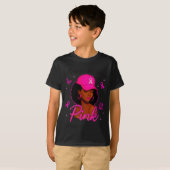 In October We Wear Nk Black Women Breast Cancer Aw T-shirt (Voorkant volledig)