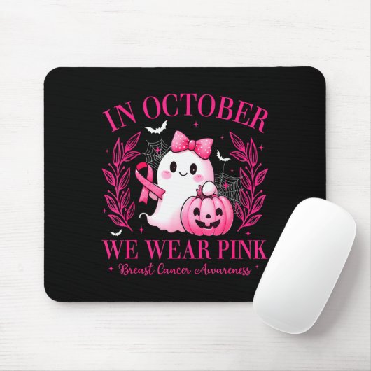 In October We Wear Nk Breast Cancer Awareness Nk G Muismat (Met muis)