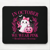 In October We Wear Nk Breast Cancer Awareness Nk G Muismat (Voorkant)