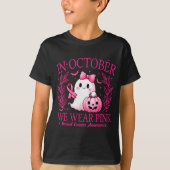 In October We Wear Nk Breast Cancer Awareness  T-shirt (Voorkant)