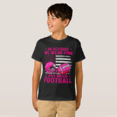 In October We Wear Nk Breast Cancer Flag Football  T-shirt (Voorkant volledig)