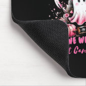 In October We Wear Nk Breast Cancer Heart Dragonfl Muismat (Hoek)