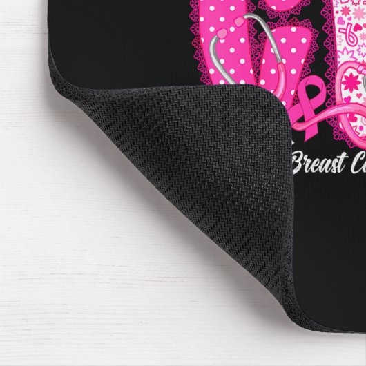 In October We Wear Nk Cna Nurse Breast Cancer Awar Muismat (Hoek)