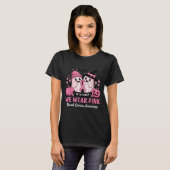 In October We Wear Nk Cute Ghost Breast Cancer Awa T-shirt (Voorkant volledig)