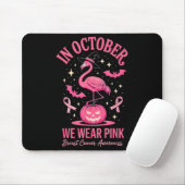 In October We Wear Nk Flamingo Halloween Muismat (Met muis)