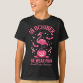 In October We Wear Nk Flamingo Halloween  T-shirt (Voorkant)