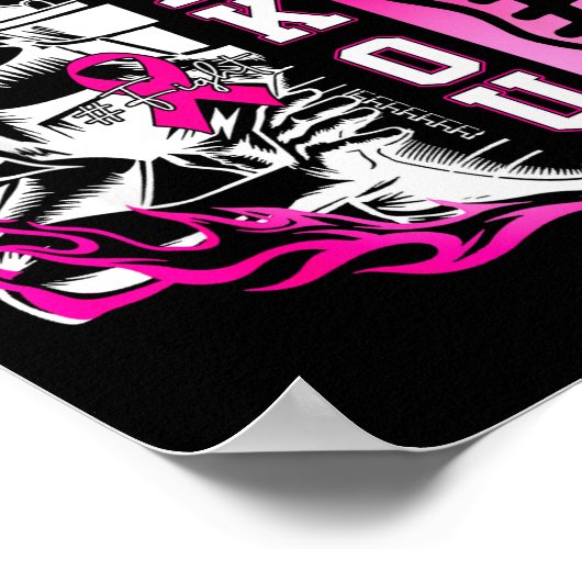 In October We Wear Nk Football Breast Cancer Aware Poster (Hoek)