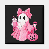 In October We Wear Nk Ghost Witch Breast Cancer Aw Magneet (Voorkant)