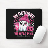 In October We Wear Nk Ghost Witch Breast Cancer Aw Muismat (Met muis)