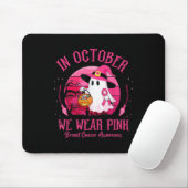 In October We Wear Nk Ghost Witch Breast Cancer Aw Muismat (Met muis)