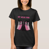 In October We Wear Nk Halloween Breast Cancer Awar T-shirt (Voorkant)