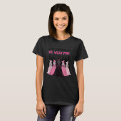 In October We Wear Nk Halloween Breast Cancer Awar T-shirt (Voorkant volledig)