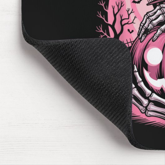 In October We Wear Nk Halloween Pumpkin Skeleton D Muismat (Hoek)