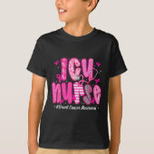 In October We Wear Nk Icu Nurse Breast Cancer Awar T-shirt (Voorkant)