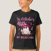 In October We Wear Nk Men Women Breast Cancer Awar T-shirt (Voorkant)
