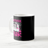 In October We Wear Nk Nurse Ghost Halloween Breast Koffiemok (Voorkant links)