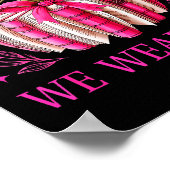 In October We Wear Nk Pumpkin Book Breast Cancer A Poster (Hoek)