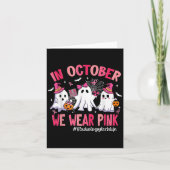 In October We Wear Nk Radiology Tech Life Breast C Kaart (Voorkant)
