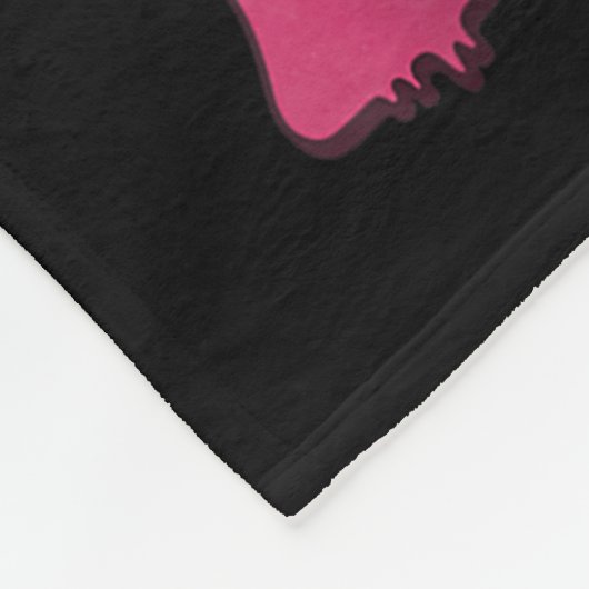 In October We Wear Nk Witch Halloween Breast Cance Fleece Deken (Hoek)