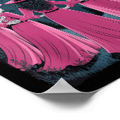 In October We Wear Nk Witch Halloween Breast Cance Poster (Hoek)